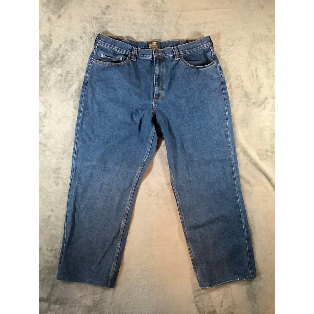 C.E. Schmidt Mens Workwear Jeans Blue Denim Straight Leg 40x32